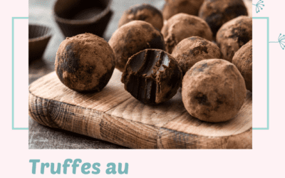 Truffes au chocolat noir véganes